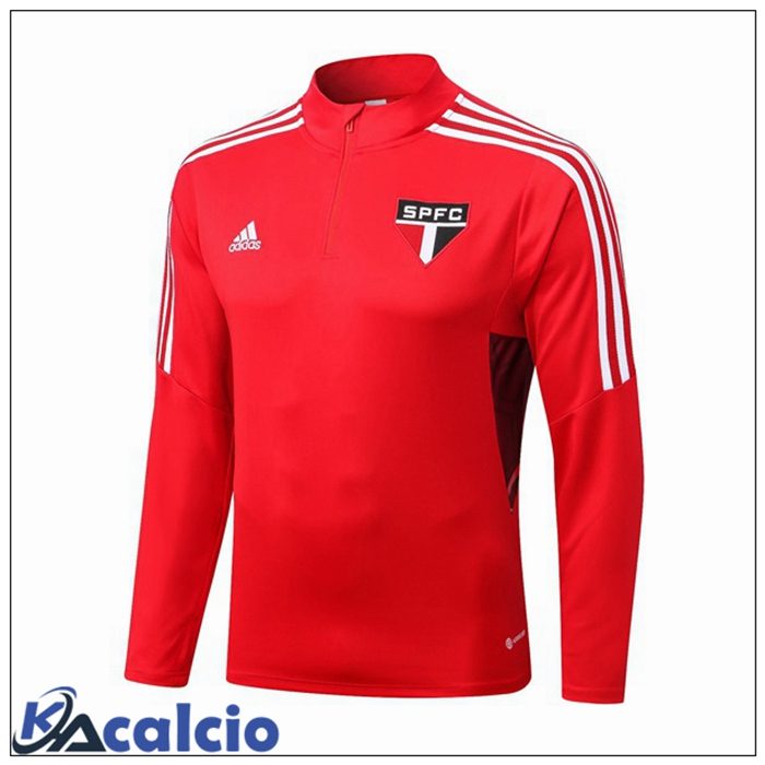 Felpe Allenamento Sao Paulo FC Rosso 2022/2023