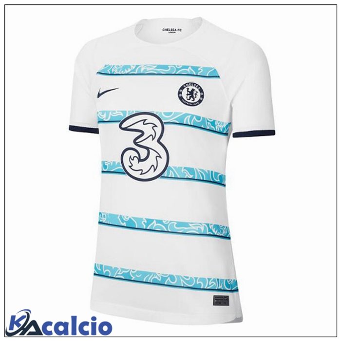Maglie Calcio FC Chelsea Donna Seconda Bianco 2022/2023