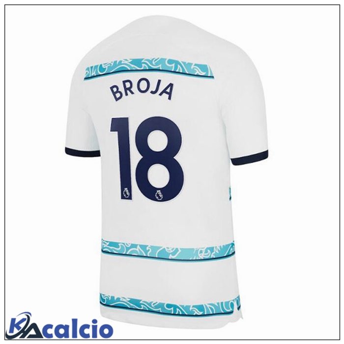 Maglie Calcio FC Chelsea (BROJA 18) Seconda Bianco 2022/2023