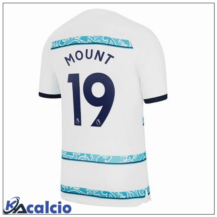 Maglie Calcio FC Chelsea (MOUNT 19) Seconda Bianco 2022/2023