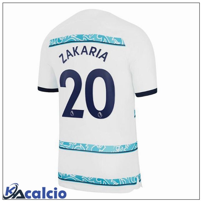 Maglie Calcio FC Chelsea (ZAKARIA 20) Seconda Bianco 2022/2023