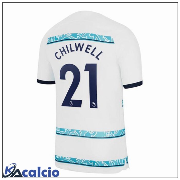 Maglie Calcio FC Chelsea (CHILWELL 21) Seconda Bianco 2022/2023
