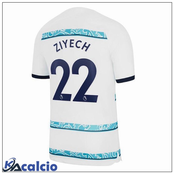 Maglie Calcio FC Chelsea (ZIYECH 22) Seconda Bianco 2022/2023