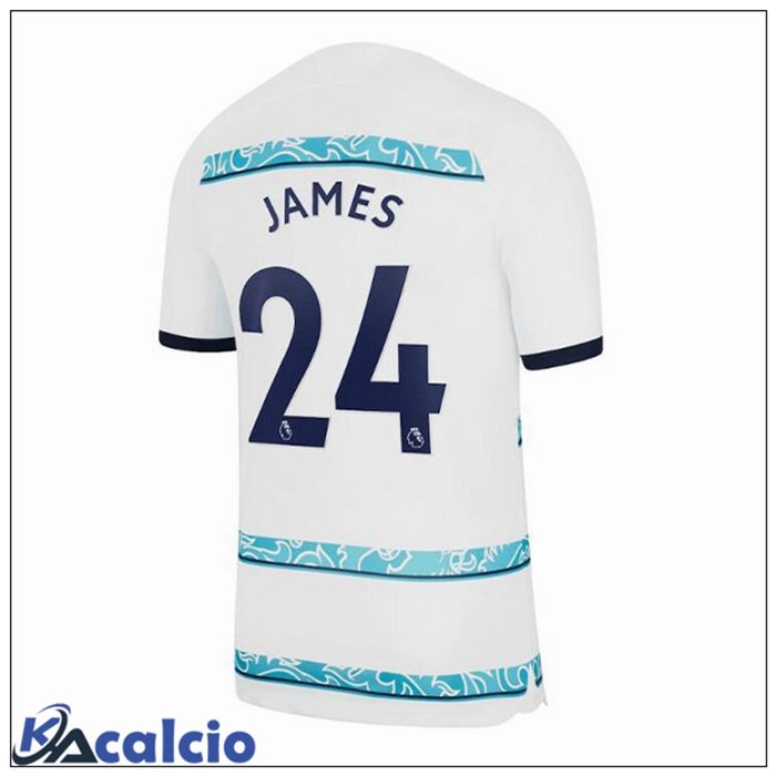Maglie Calcio FC Chelsea (JAMES 24) Seconda Bianco 2022/2023