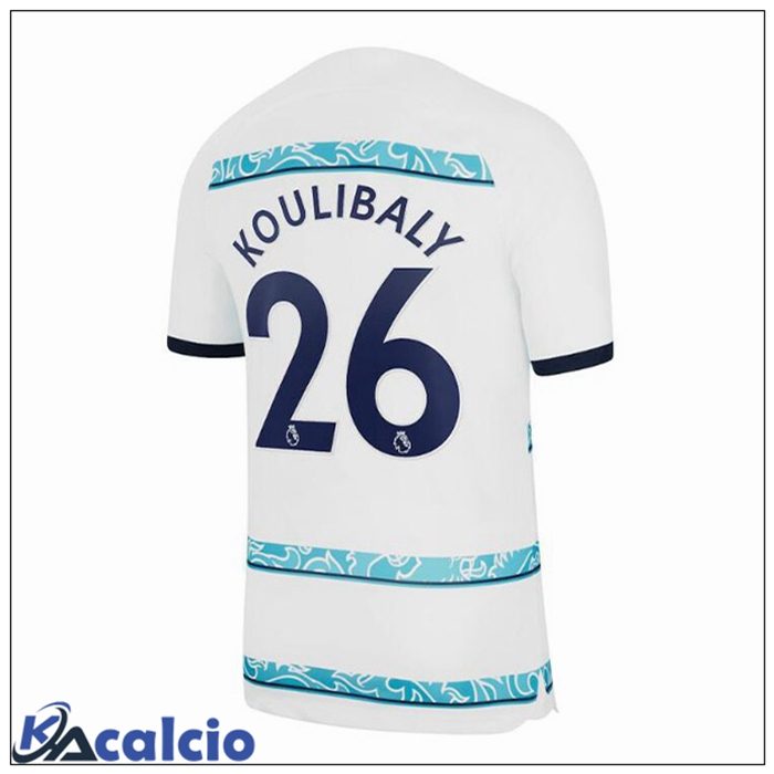 Maglie Calcio FC Chelsea (KOULIBALY 26) Seconda Bianco 2022/2023