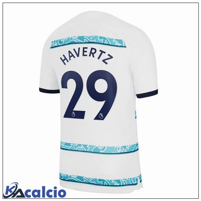 Maglie Calcio FC Chelsea (HAVerdeZ 29) Seconda Bianco 2022/2023
