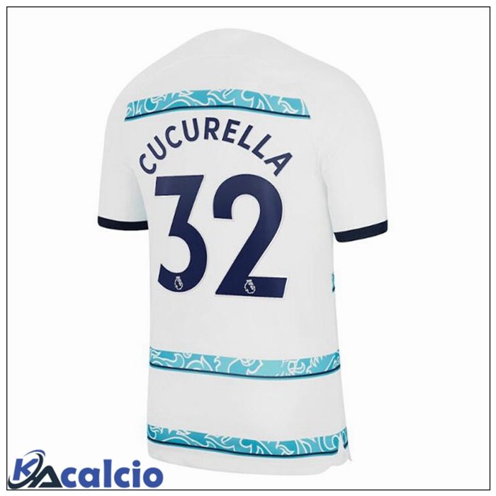 Maglie Calcio FC Chelsea (CUCURELLA 32) Seconda Bianco 2022/2023