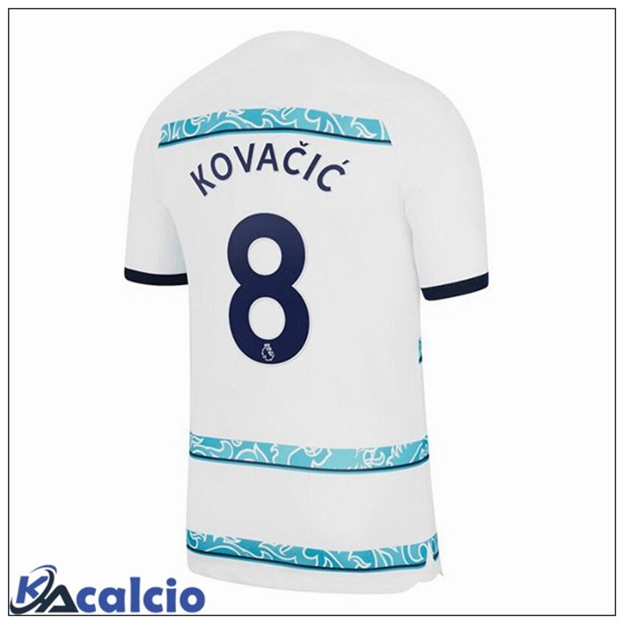 Maglie Calcio FC Chelsea (KOVACIC 8) Seconda Bianco 2022/2023