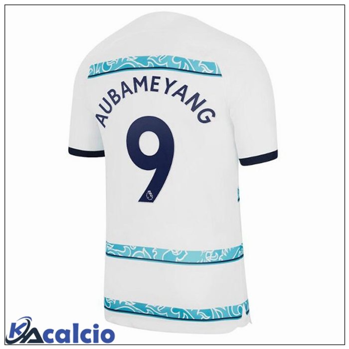Maglie Calcio FC Chelsea (AUBAMEYANG 9) Seconda Bianco 2022/2023