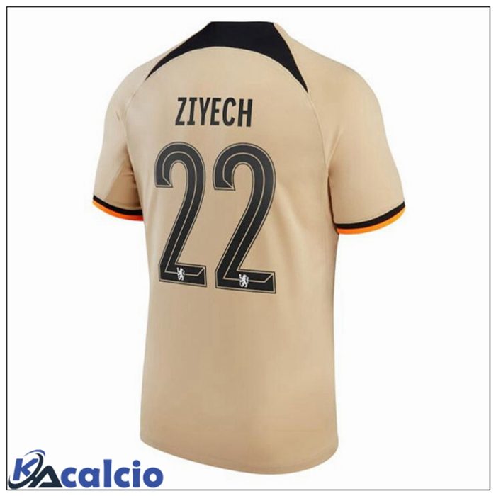 Maglie Calcio FC Chelsea (ZIYECH 22) Terza Marrone 2022/2023
