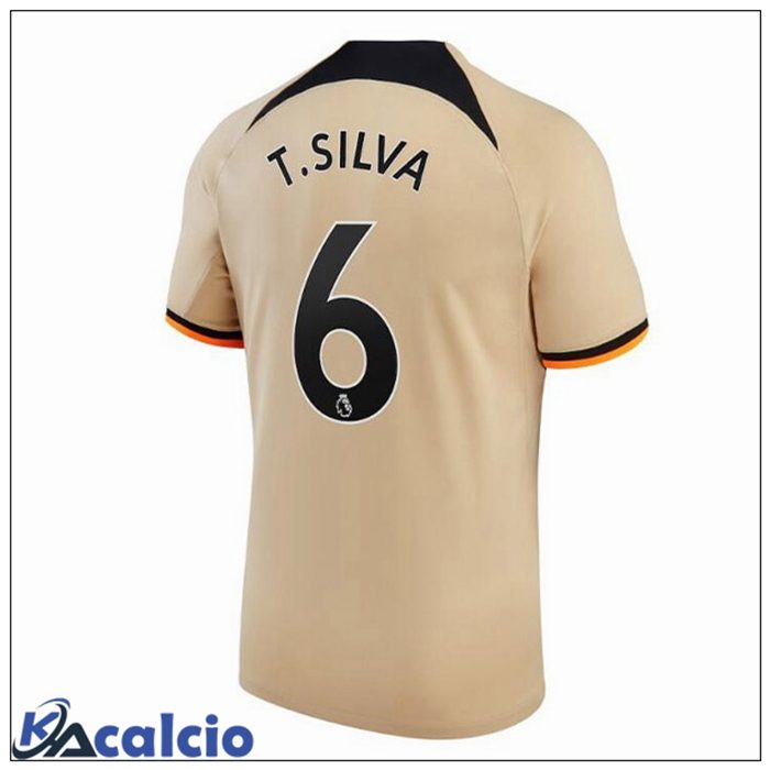 Maglie Calcio FC Chelsea (T. SILVA 6) Terza Marrone 2022/2023