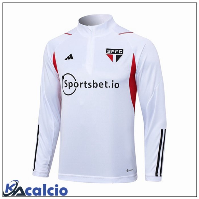 Felpa Allenamento Sao Paulo FC Bianco 2023/2024