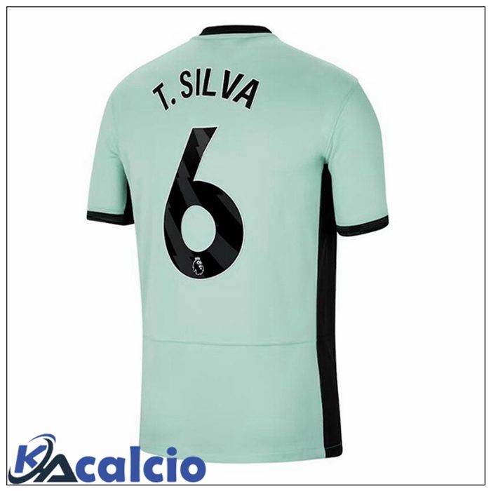 Maglie Calcio FC Chelsea (T. Silva 6) Terza Verde 2023/2024