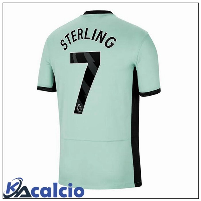 Maglie Calcio FC Chelsea (Sterling 7) Terza Verde 2023/2024