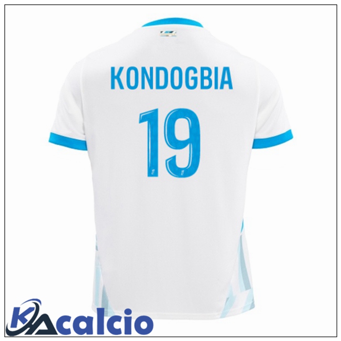 Maglie Calcio Marsiglia OM (KONDOGBIA 19) Prima Bianco 2024/2025