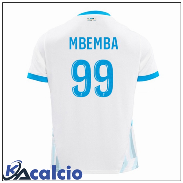 Maglie Calcio Marsiglia OM (MBEMBA 99) Prima Bianco 2024/2025