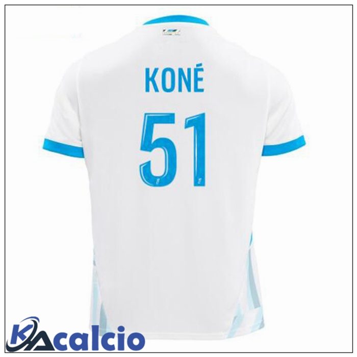 Maglie Calcio Marsiglia OM (KONÉ 51) Prima Bianco 2024/2025