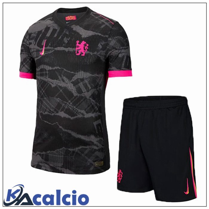 Maglie Calcio FC Chelsea Bambino Terza Nero 2024/2025