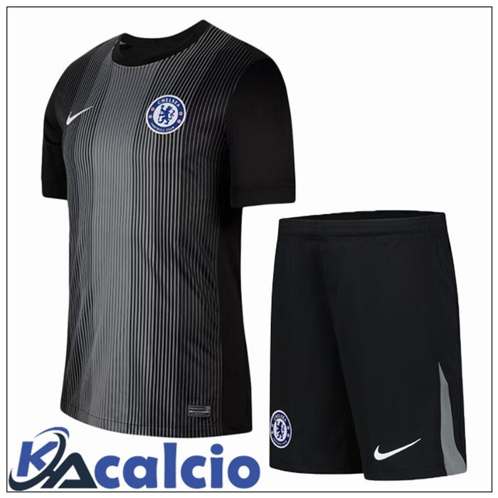Maglie Calcio FC Chelsea Bambino Portiere Nero 2025/2026