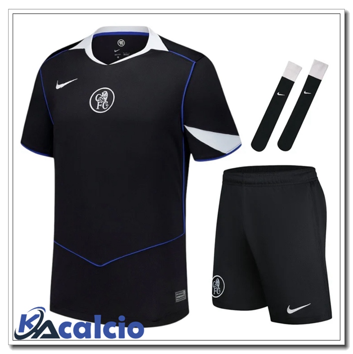 Insieme Maglie Calcio Chelsea Terza (Pantaloncini + Calzini) 2025/2026