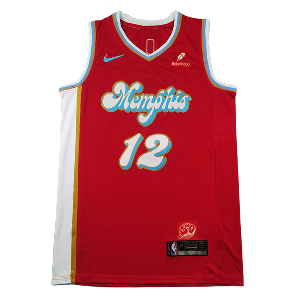 Maglia Memphis Grizzlies (MORANT #12) 2024/2025 Rosso/Blu