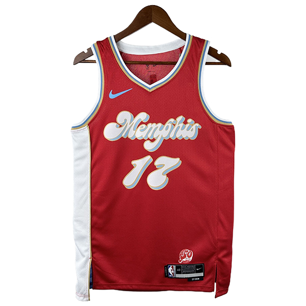 Maglia Memphis Grizzlies (KAWAMURA #17) 2024/2025 Rosso/Blu