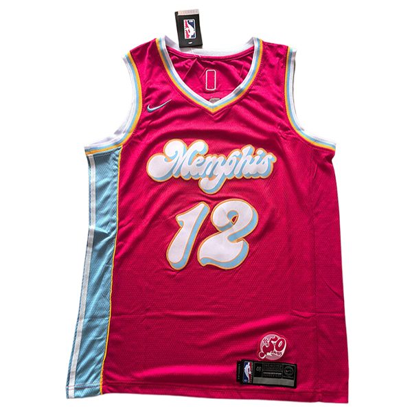 Maglia Memphis Grizzlies (MORANT #12) 2024/2025 Rosso/Blu/Bianco