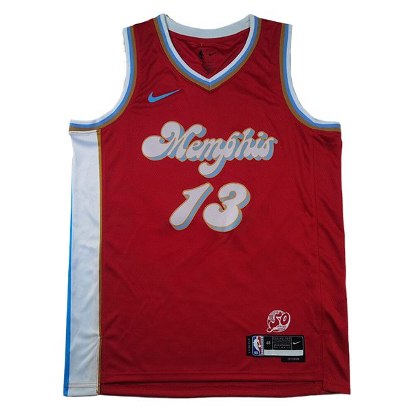 Maglia Memphis Grizzlies (JACKSON JR. #13) 2025/2026 Rosso/Blu