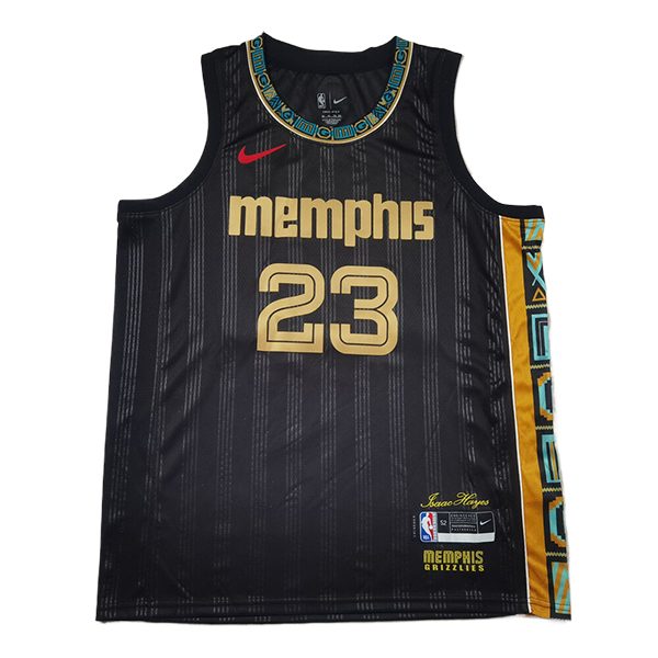 Maglia Memphis Grizzlies (Rosa #23) 2025/2026 Beige/Arancia/Nero