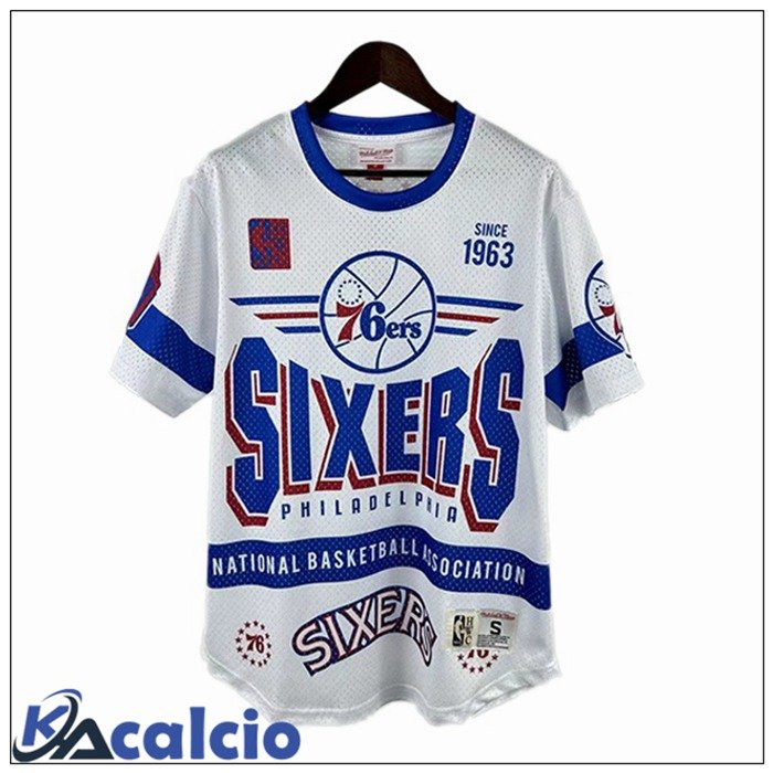 Maglia NBA Philadelphia 76ers Edizione Speciale Retro Bianco Blu 2025/2026