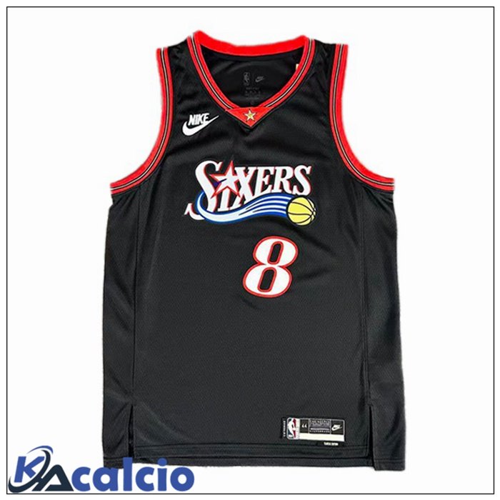 Maglia NBA Philadelphia 76ers (Paul George 8) Nero 2025/2026