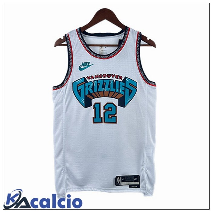 Maglia NBA Memphis Grizzlies (Ja Morant 12) Bianco 2024/2025