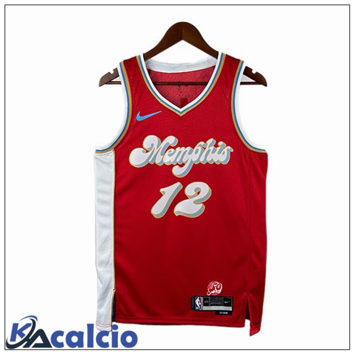 Maglia NBA Memphis Grizzlies (Ja Morant 12) Rosso 2024/2025