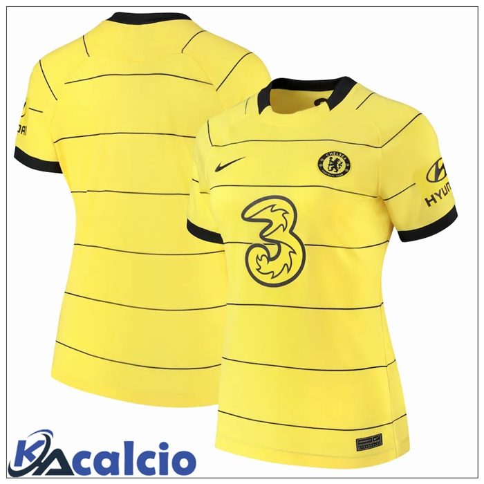 Maglie Calcio FC Chelsea Donna Seconda Giallo 2021/2022