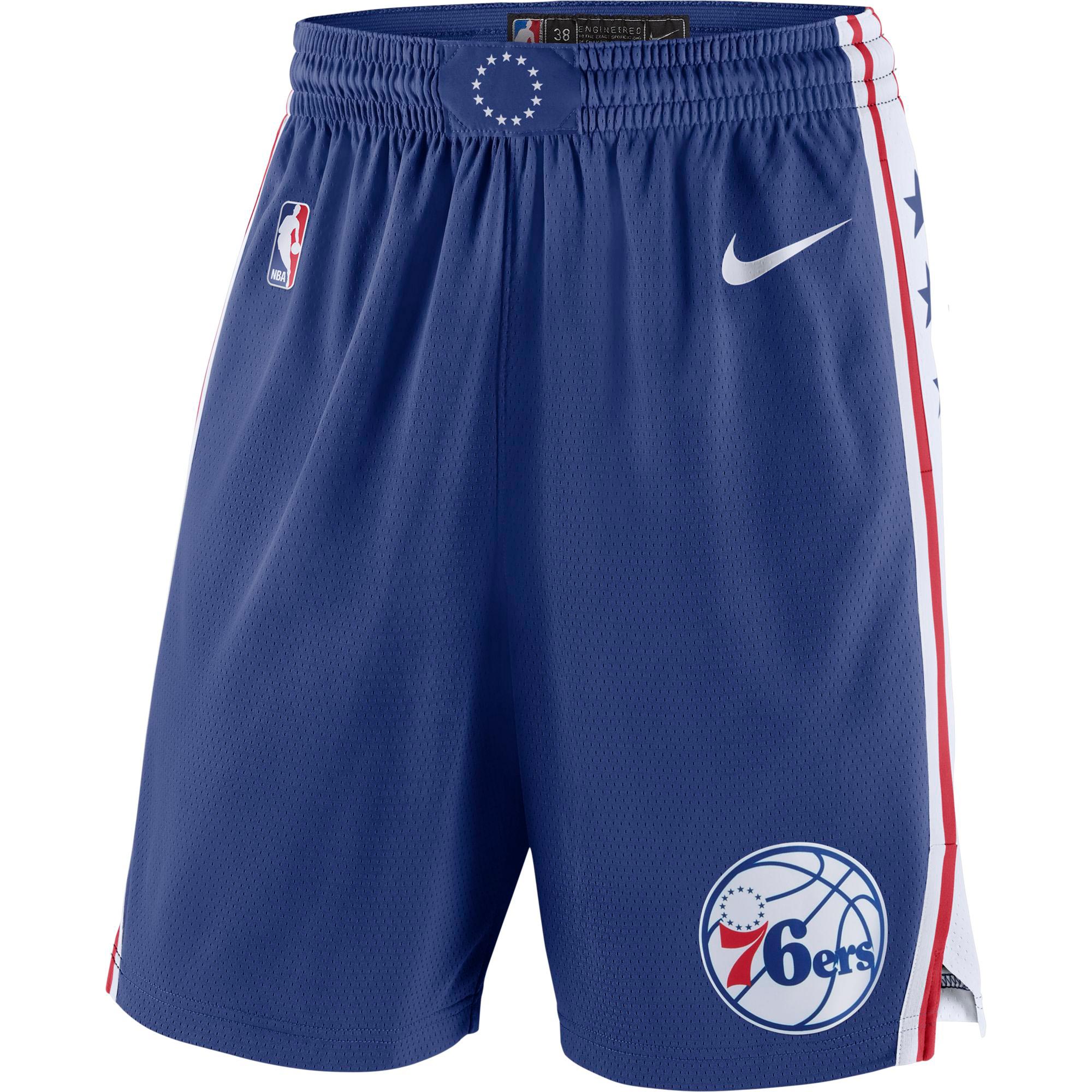 Philadelphia 76ers Nike Icon Swingman Shorts - Uomo